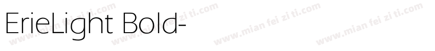 ErieLight Bold字体转换